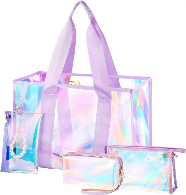 Iridescent Waterproof Beach Tote Bag for Women_best_review_1751047751