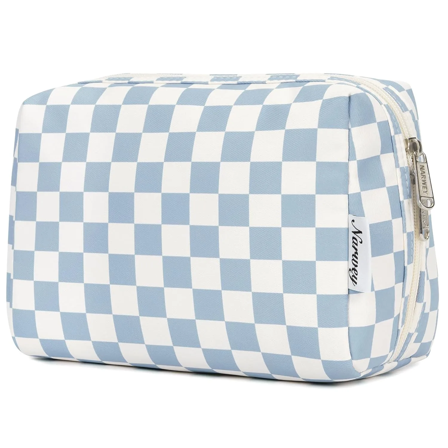 Narwey Checkered Makeup Bag travel organizer_best_review_1750504902