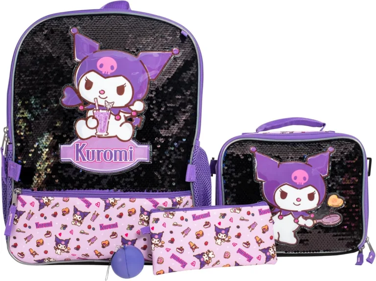Kuromi 4-Piece School Backpack Set_best_review_1753001339